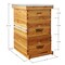 Honey Keeper Beehive 10 Frame Complete Box Kit Coated in 100% Beeswax (Waxed Boxes, 2 Deep and 1 Medium) with Wooden Frames and Waxed Foundations for Langstroth Beekeeping